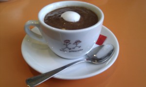 Hot chocolate at Piccolo Bar