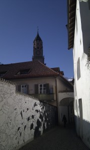 Vicolo Passirio with graffiti