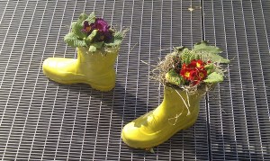 Flower boots