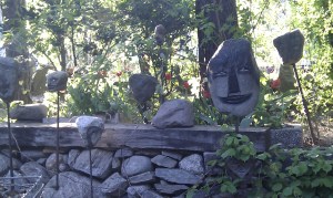 Stony faces at the K.u.K. museum Bad Egart