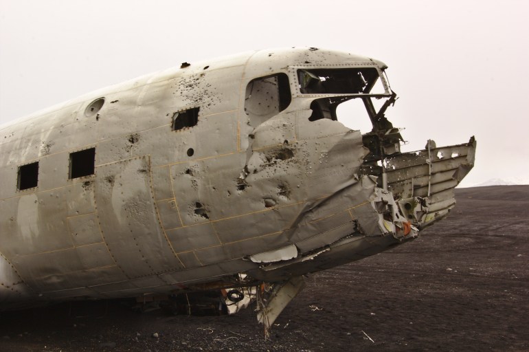 L'aereo abbandonato sulla spiaggia di Sólheimasandur